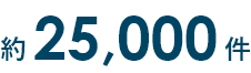 仲介件数約2万5千件